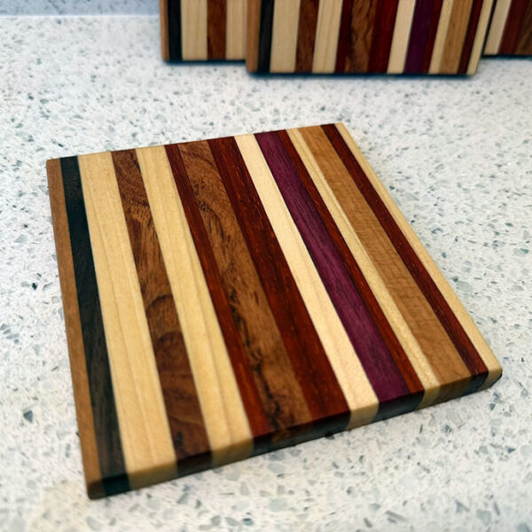 Hand Made Coasters Crafted In The UK And Made From Various Hardwoods.