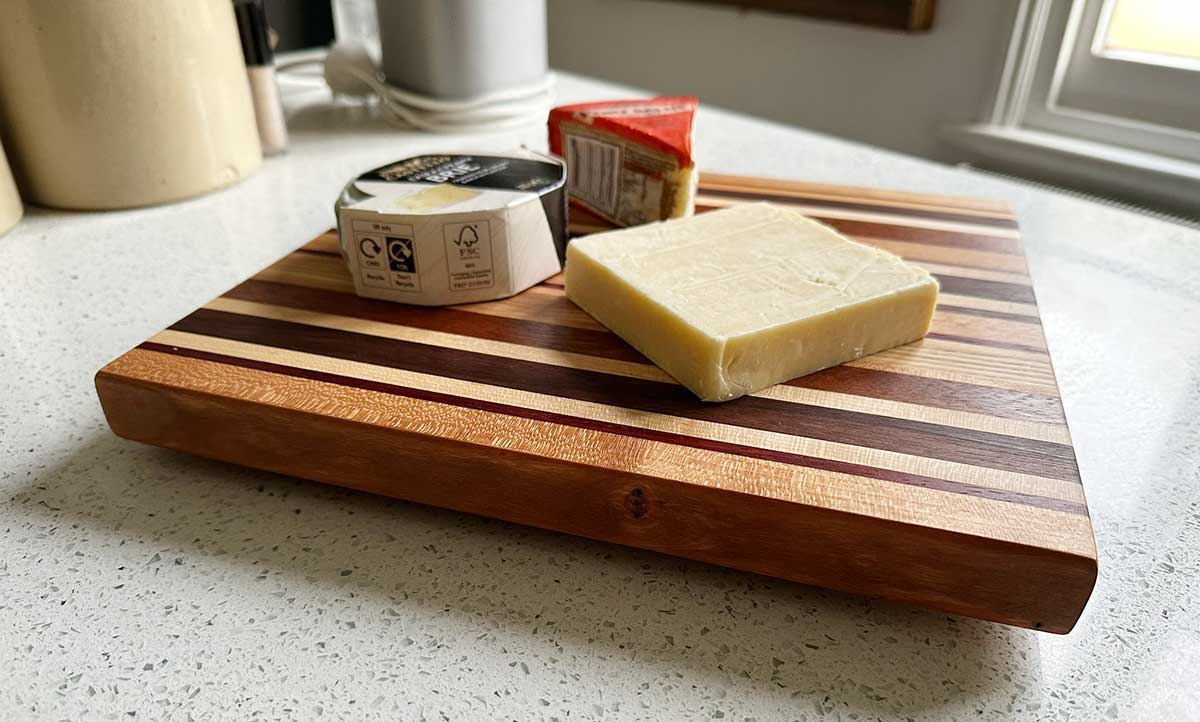 Hand made cheese board from MillTree Studio